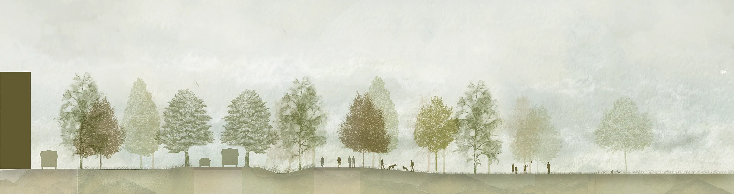 Schnitt Fliegerwarte © Gebietsentwicklung Flugplatz Duebendorf