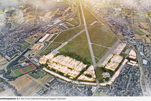 Gebietsentwicklung Flugplatz Dübendorf Entwicklungsphase 3