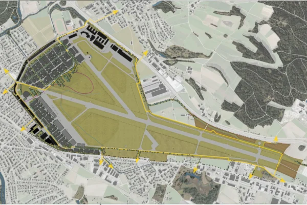 Zielbild Regionaler Flugfeldpark © Gebietsentwicklung Flugplatz Duebendorf