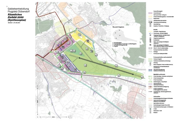 Räumliches Zielbild 2050 Syntheseplan <em>©Kanton Zürich, August 2021</em>
